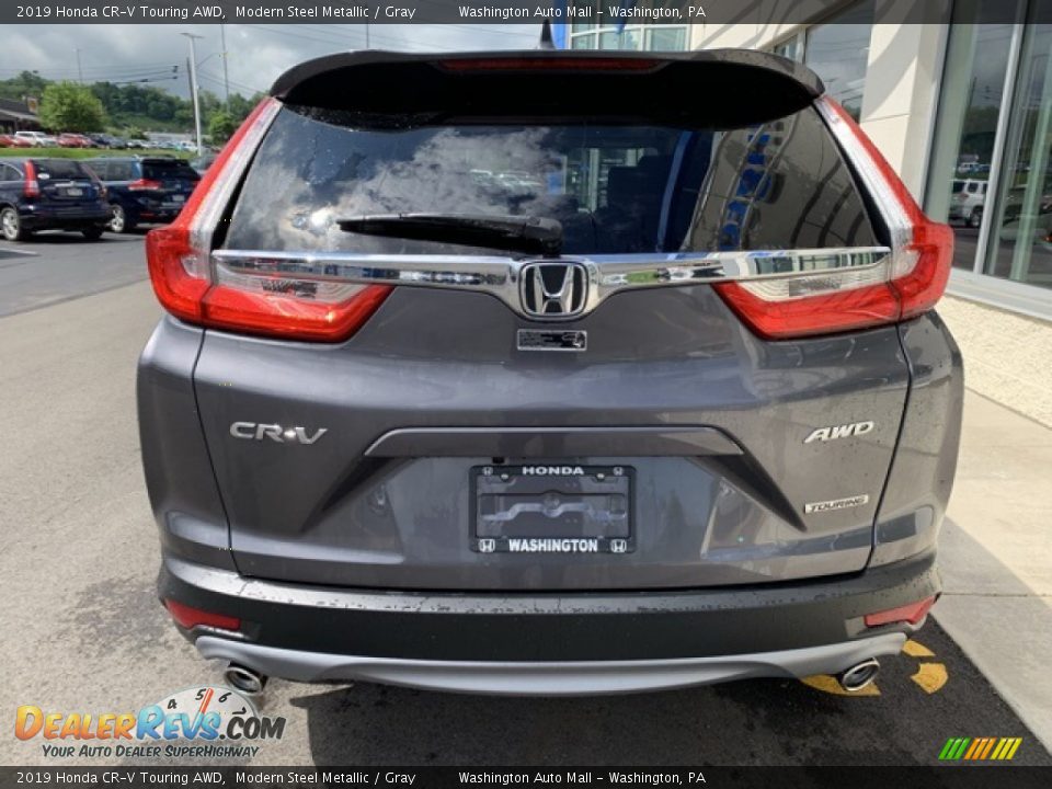 2019 Honda CR-V Touring AWD Modern Steel Metallic / Gray Photo #6