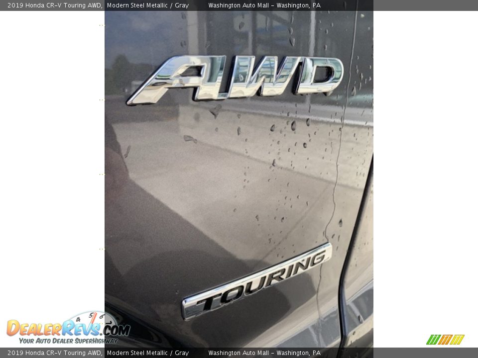 2019 Honda CR-V Touring AWD Modern Steel Metallic / Gray Photo #22