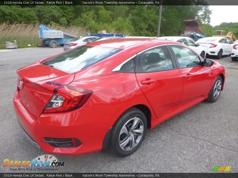 2019 Honda Civic LX Sedan Rallye Red / Black Photo #5