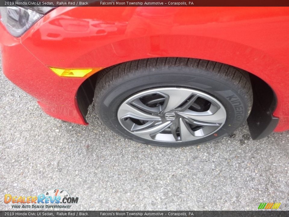 2019 Honda Civic LX Sedan Rallye Red / Black Photo #8