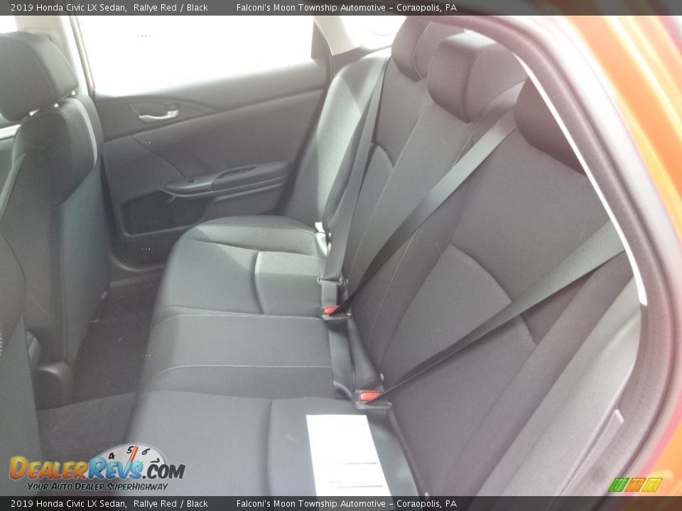 2019 Honda Civic LX Sedan Rallye Red / Black Photo #10