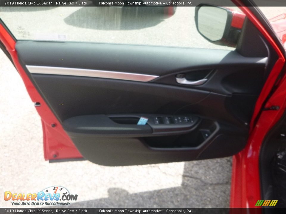 2019 Honda Civic LX Sedan Rallye Red / Black Photo #12