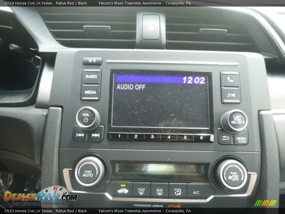 2019 Honda Civic LX Sedan Rallye Red / Black Photo #14