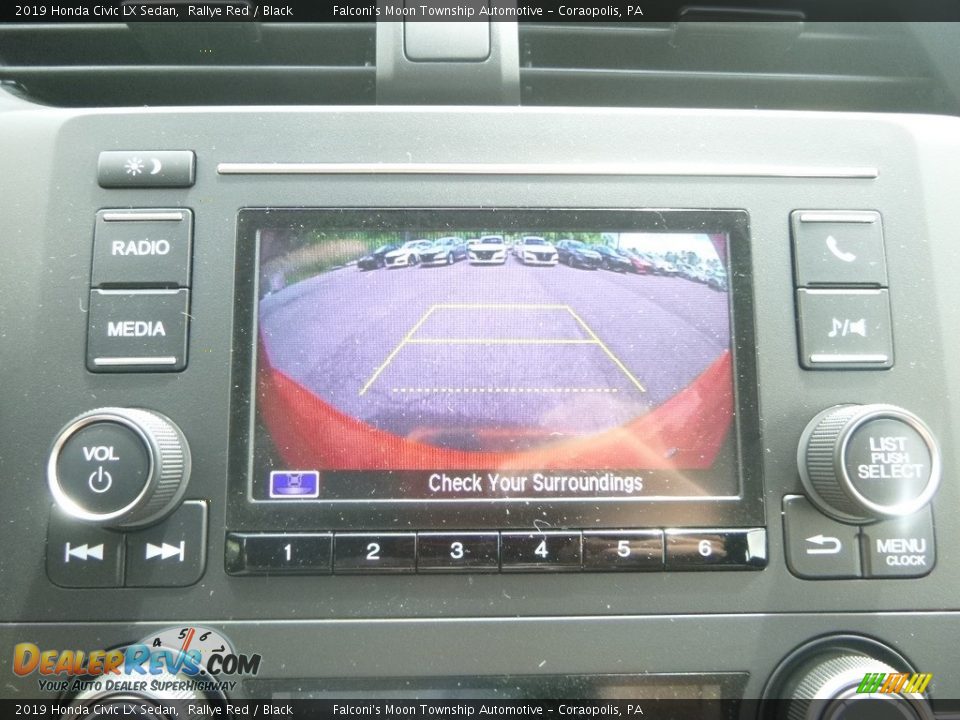 2019 Honda Civic LX Sedan Rallye Red / Black Photo #15