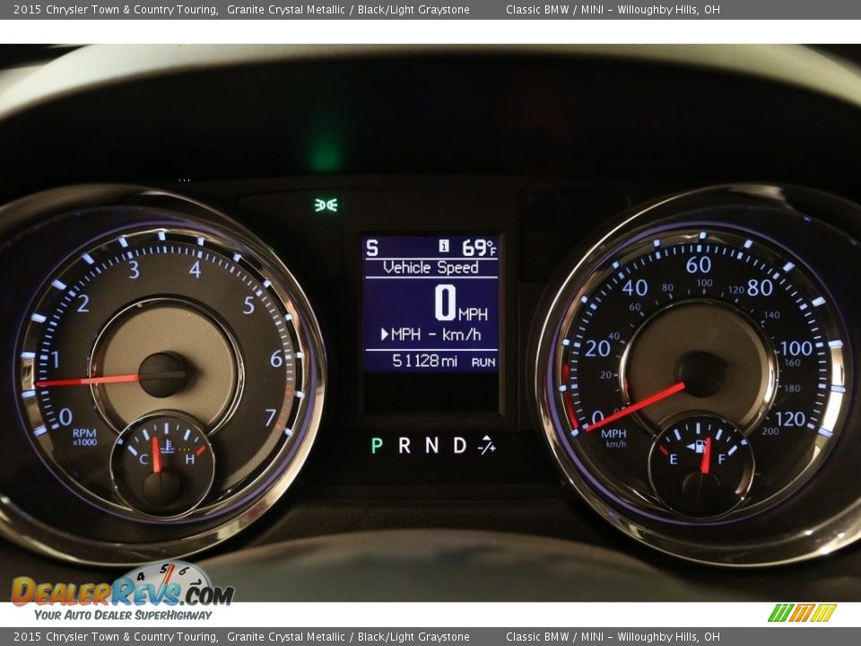 2015 Chrysler Town & Country Touring Granite Crystal Metallic / Black/Light Graystone Photo #8