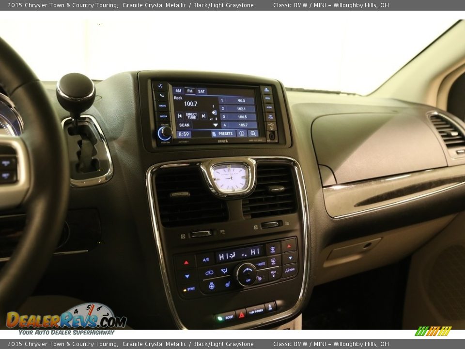 2015 Chrysler Town & Country Touring Granite Crystal Metallic / Black/Light Graystone Photo #9