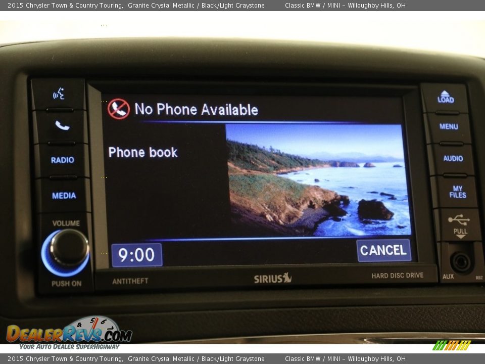 2015 Chrysler Town & Country Touring Granite Crystal Metallic / Black/Light Graystone Photo #11