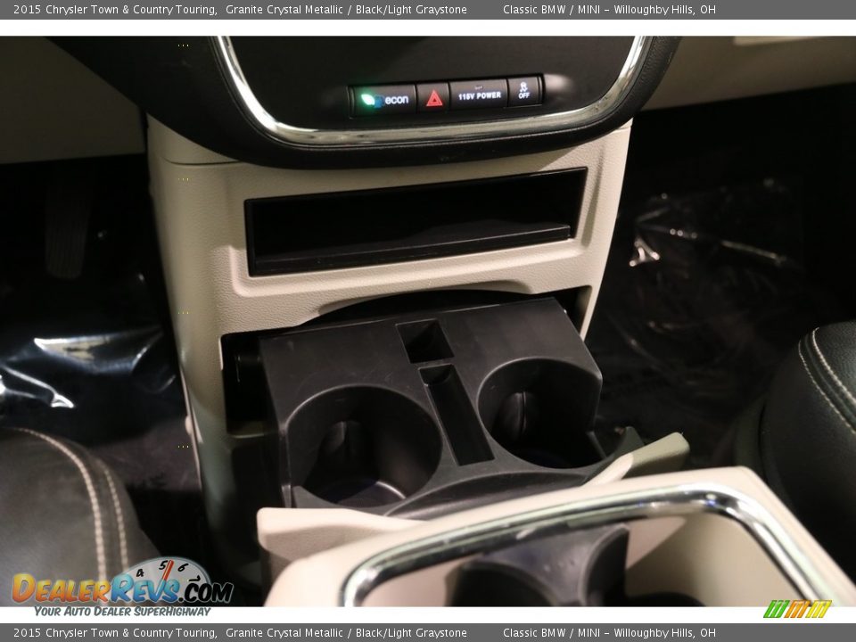 2015 Chrysler Town & Country Touring Granite Crystal Metallic / Black/Light Graystone Photo #15