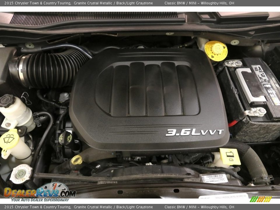 2015 Chrysler Town & Country Touring Granite Crystal Metallic / Black/Light Graystone Photo #25