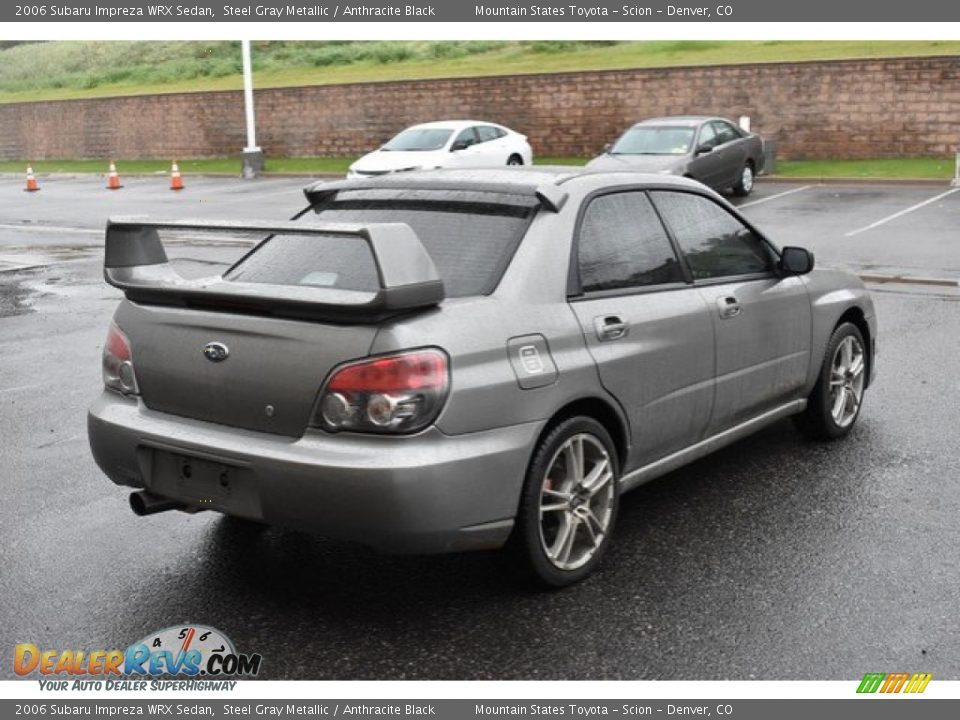 2006 Subaru Impreza WRX Sedan Steel Gray Metallic / Anthracite Black Photo #6