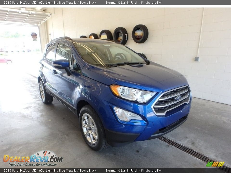 2019 Ford EcoSport SE 4WD Lightning Blue Metallic / Ebony Black Photo #1