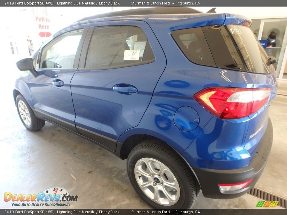 2019 Ford EcoSport SE 4WD Lightning Blue Metallic / Ebony Black Photo #4