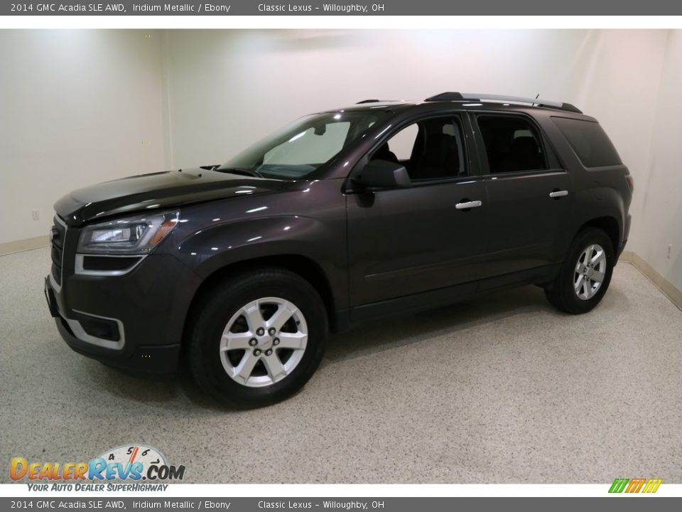 2014 GMC Acadia SLE AWD Iridium Metallic / Ebony Photo #3