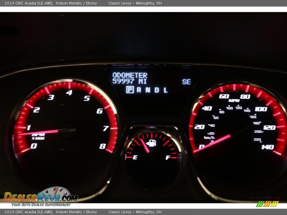 2014 GMC Acadia SLE AWD Iridium Metallic / Ebony Photo #7