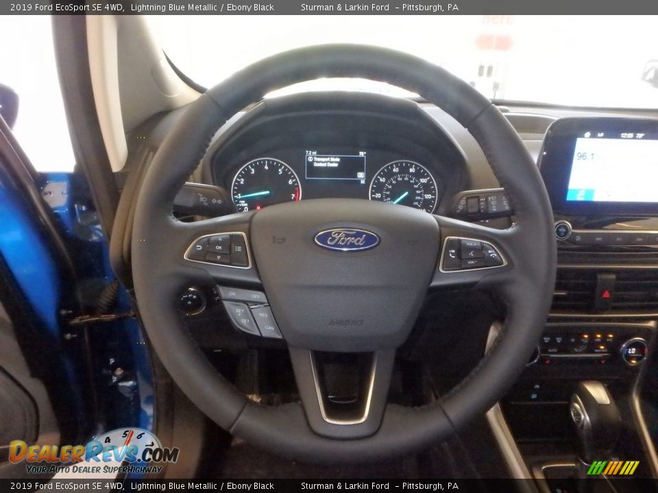 2019 Ford EcoSport SE 4WD Lightning Blue Metallic / Ebony Black Photo #14