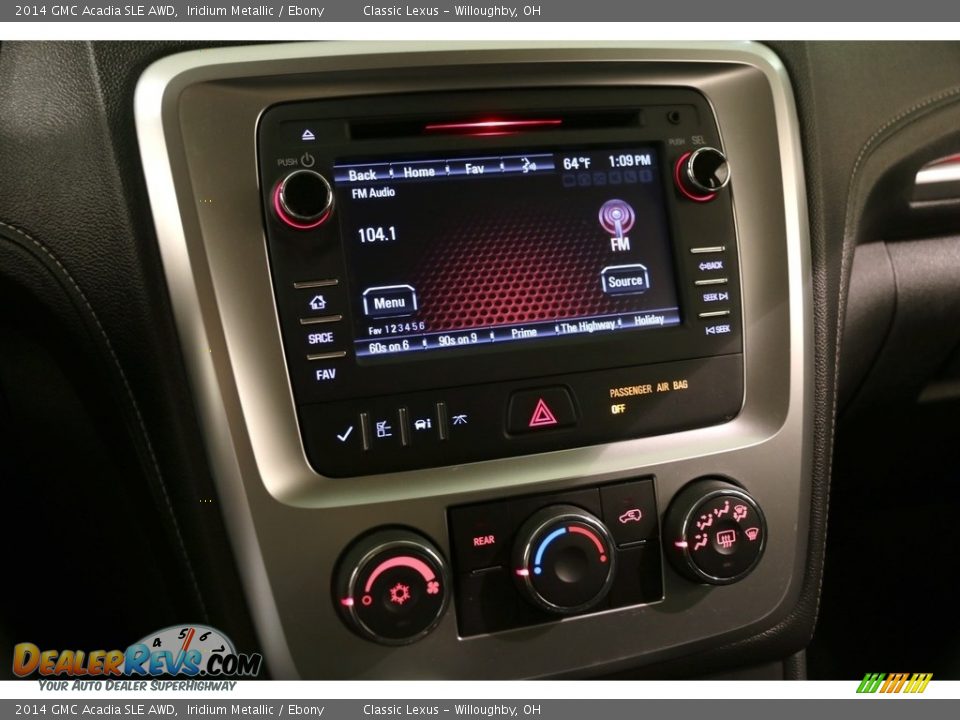 2014 GMC Acadia SLE AWD Iridium Metallic / Ebony Photo #10