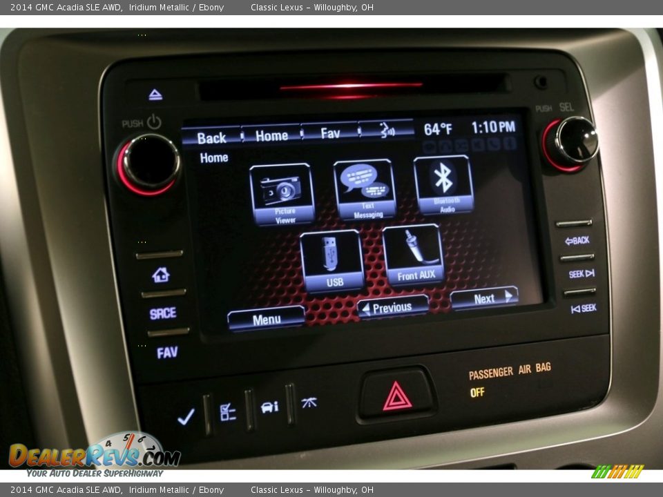 2014 GMC Acadia SLE AWD Iridium Metallic / Ebony Photo #12