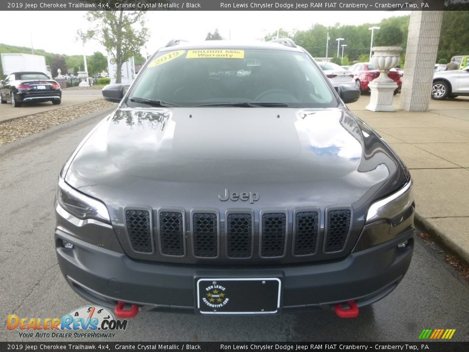 2019 Jeep Cherokee Trailhawk 4x4 Granite Crystal Metallic / Black Photo #4