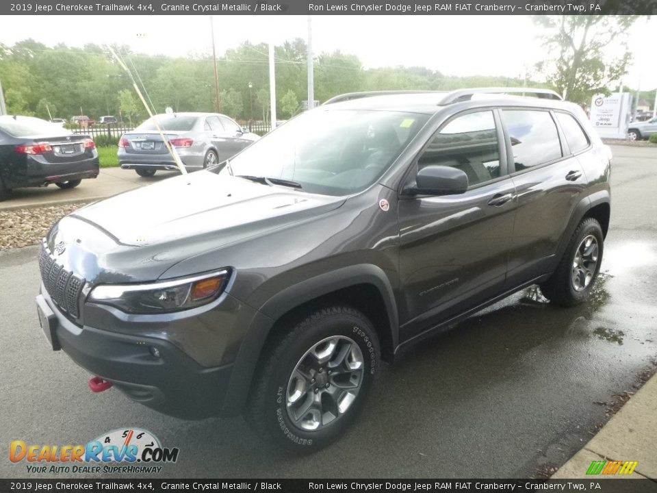 2019 Jeep Cherokee Trailhawk 4x4 Granite Crystal Metallic / Black Photo #5