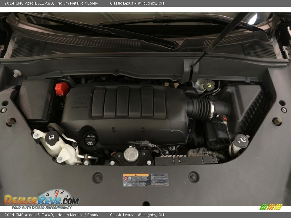 2014 GMC Acadia SLE AWD Iridium Metallic / Ebony Photo #21