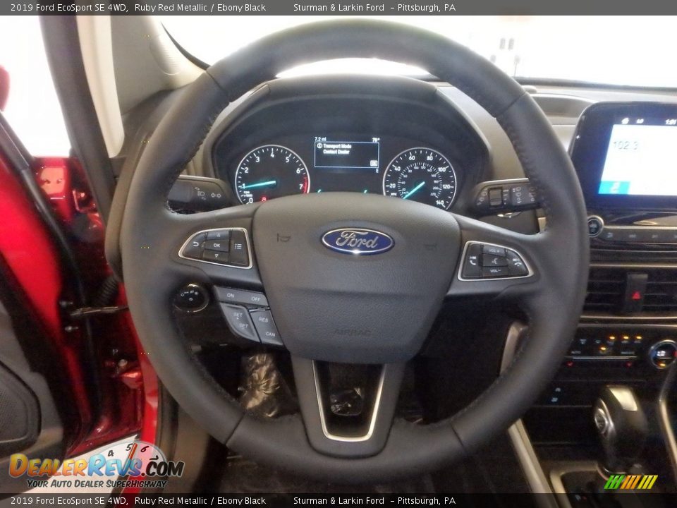 2019 Ford EcoSport SE 4WD Ruby Red Metallic / Ebony Black Photo #14