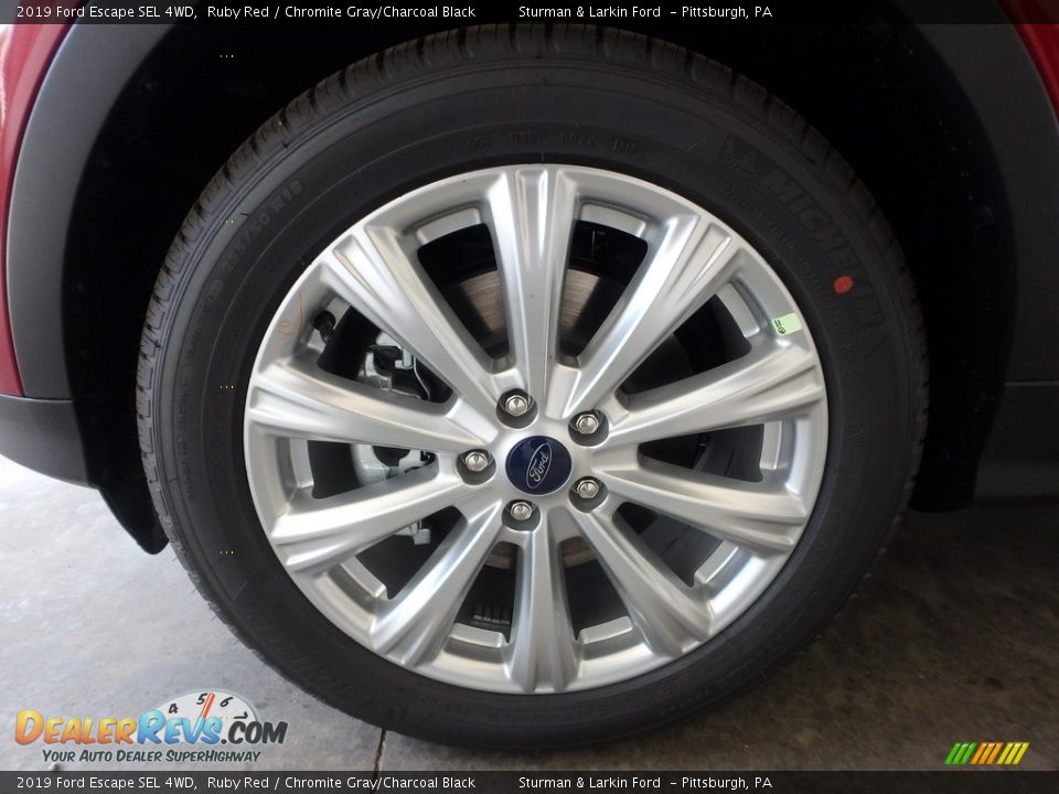 2019 Ford Escape SEL 4WD Ruby Red / Chromite Gray/Charcoal Black Photo #6
