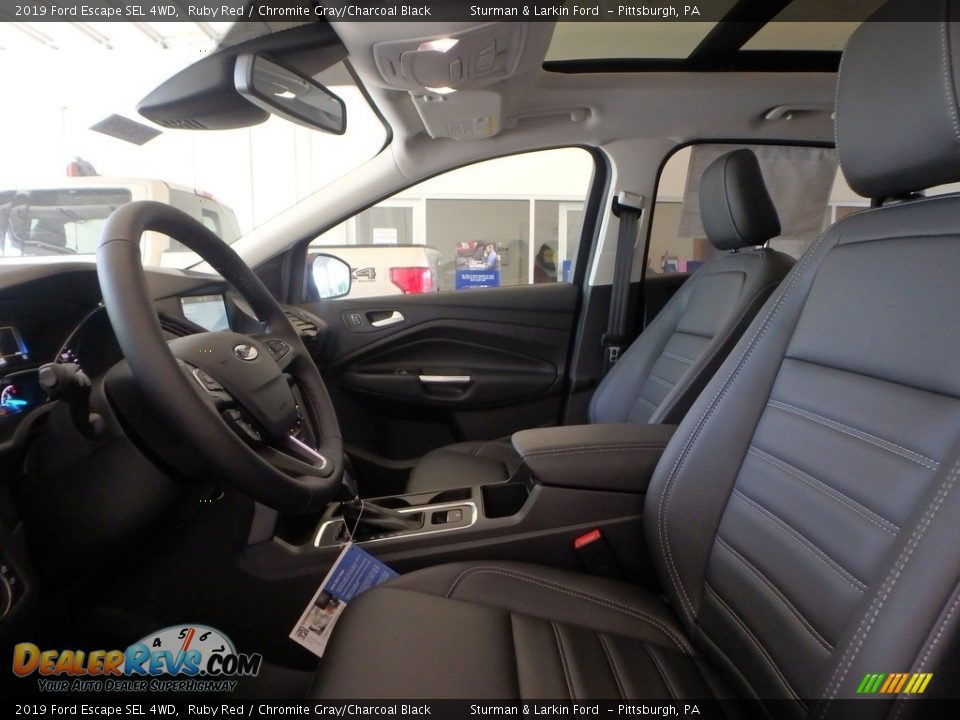 2019 Ford Escape SEL 4WD Ruby Red / Chromite Gray/Charcoal Black Photo #7