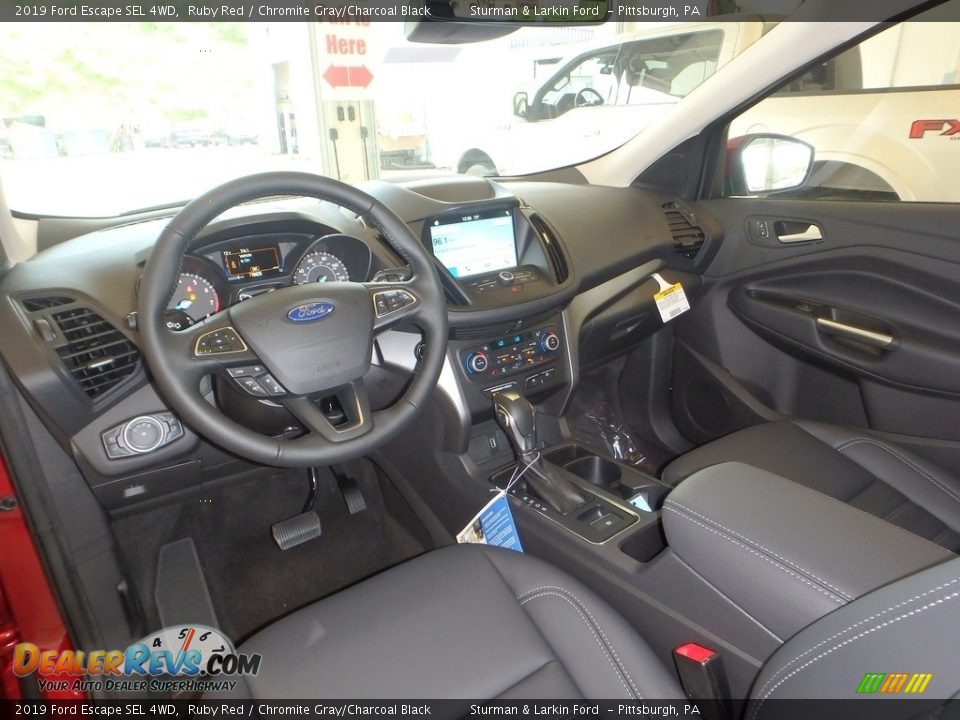 2019 Ford Escape SEL 4WD Ruby Red / Chromite Gray/Charcoal Black Photo #9
