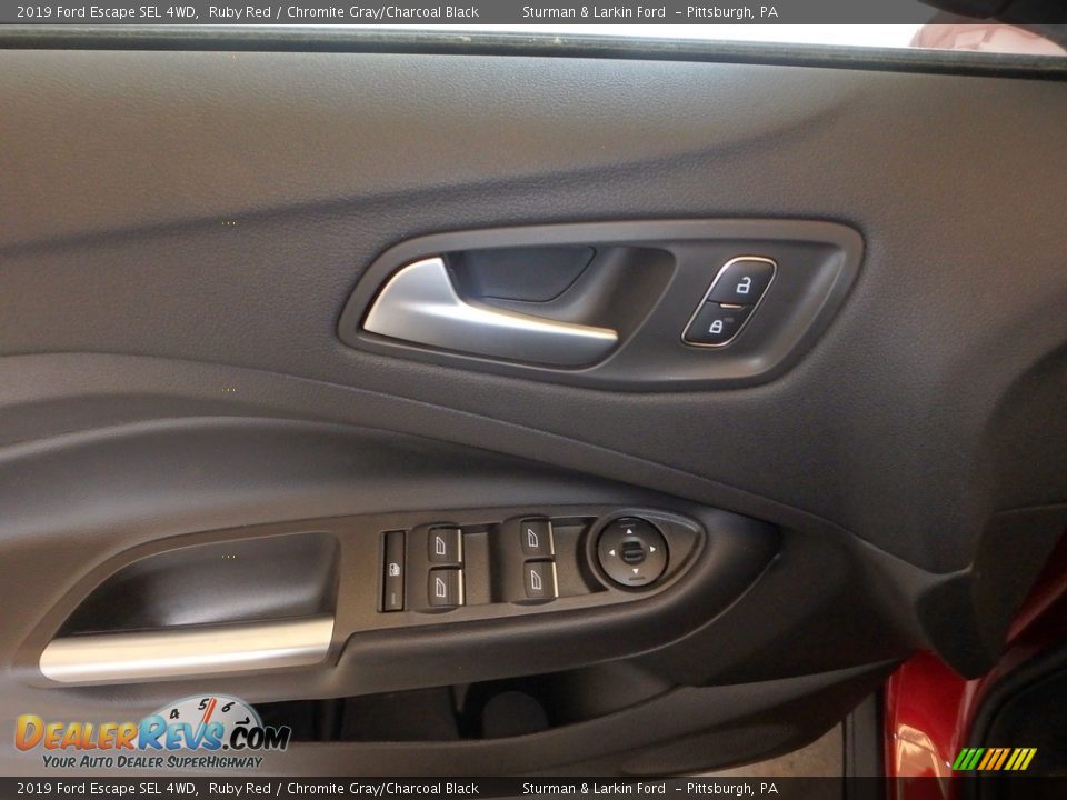 2019 Ford Escape SEL 4WD Ruby Red / Chromite Gray/Charcoal Black Photo #10
