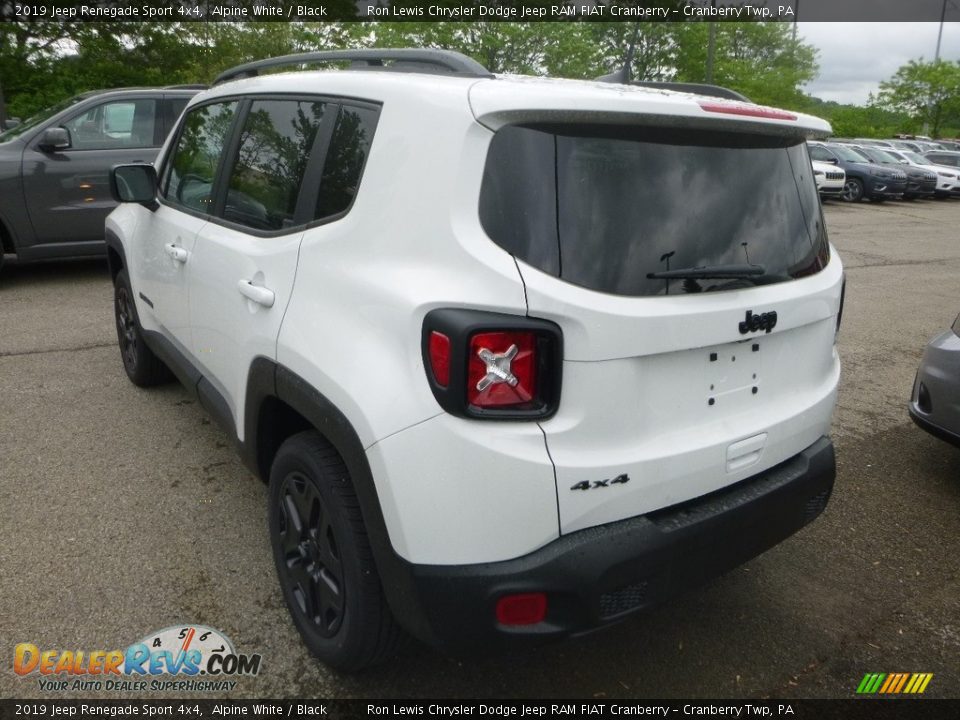 2019 Jeep Renegade Sport 4x4 Alpine White / Black Photo #3