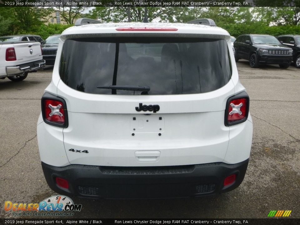 2019 Jeep Renegade Sport 4x4 Alpine White / Black Photo #4