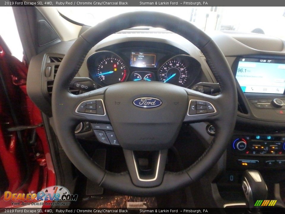 2019 Ford Escape SEL 4WD Ruby Red / Chromite Gray/Charcoal Black Photo #14
