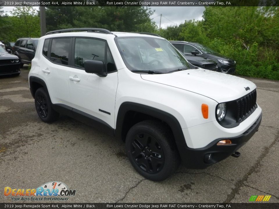 2019 Jeep Renegade Sport 4x4 Alpine White / Black Photo #7