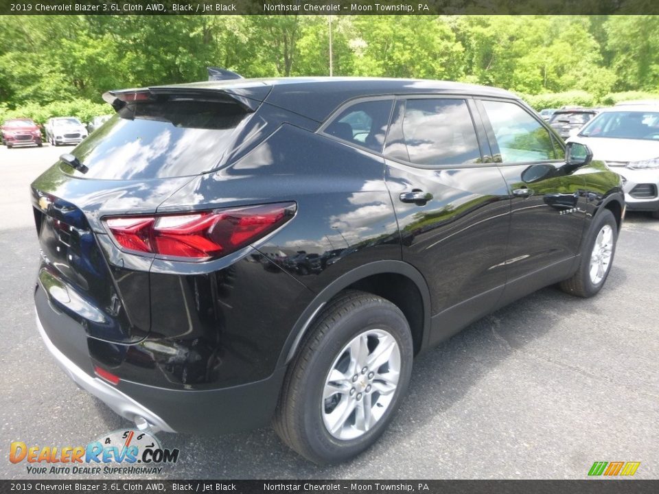 2019 Chevrolet Blazer 3.6L Cloth AWD Black / Jet Black Photo #5