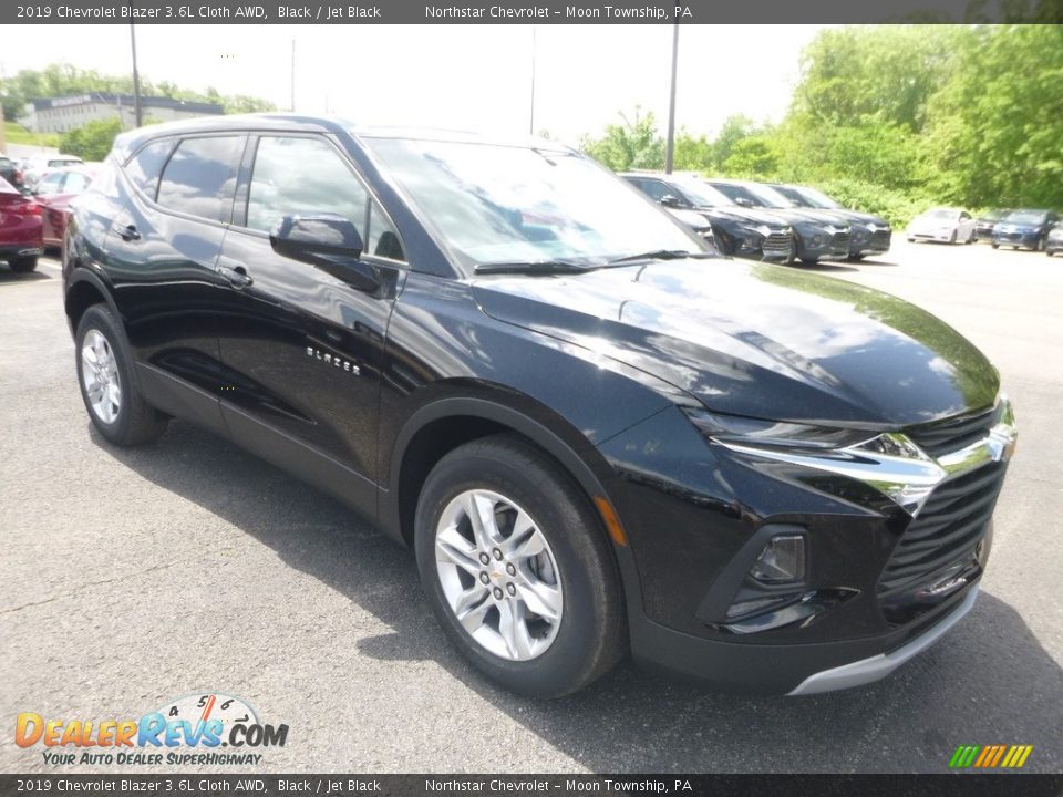 2019 Chevrolet Blazer 3.6L Cloth AWD Black / Jet Black Photo #7