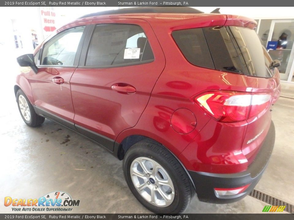 2019 Ford EcoSport SE Ruby Red Metallic / Ebony Black Photo #4