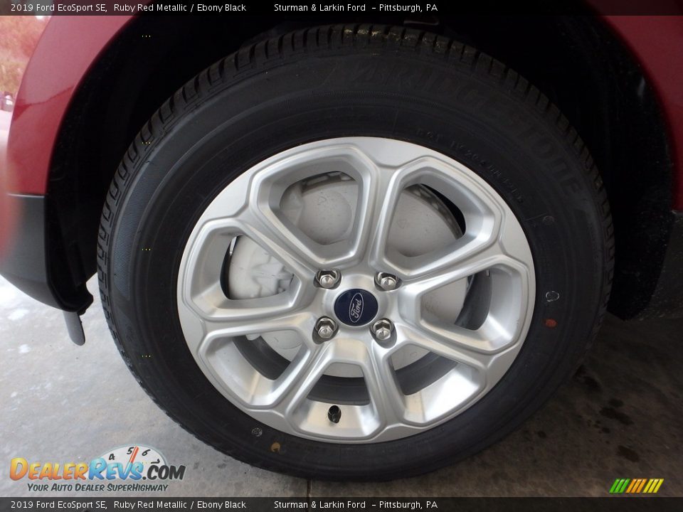 2019 Ford EcoSport SE Ruby Red Metallic / Ebony Black Photo #6