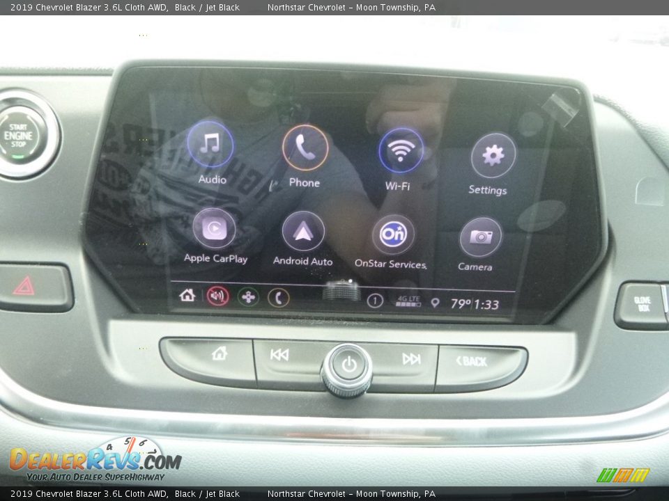 2019 Chevrolet Blazer 3.6L Cloth AWD Black / Jet Black Photo #17