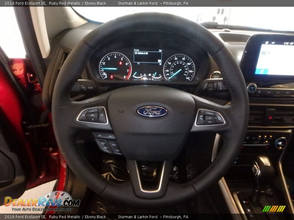 2019 Ford EcoSport SE Ruby Red Metallic / Ebony Black Photo #14