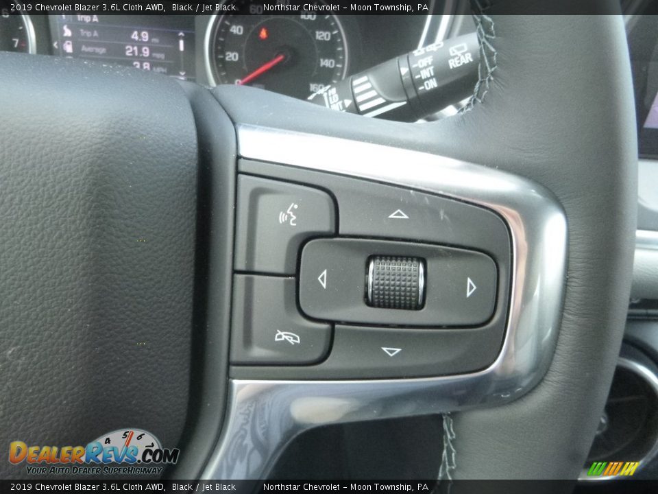 2019 Chevrolet Blazer 3.6L Cloth AWD Black / Jet Black Photo #19