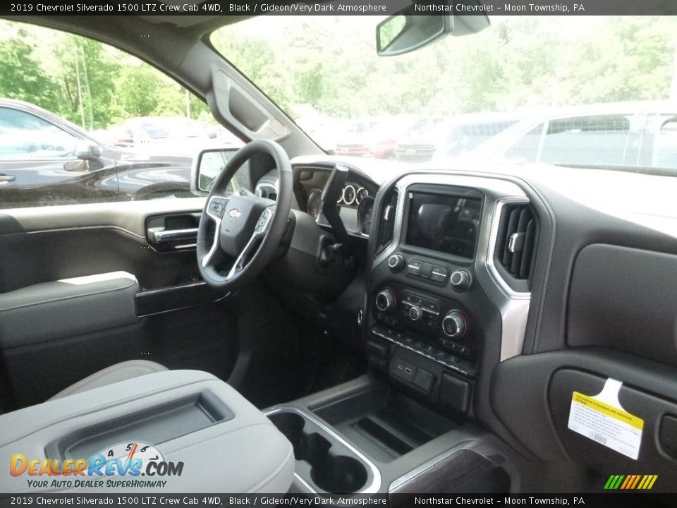 2019 Chevrolet Silverado 1500 LTZ Crew Cab 4WD Black / Gideon/Very Dark Atmosphere Photo #8