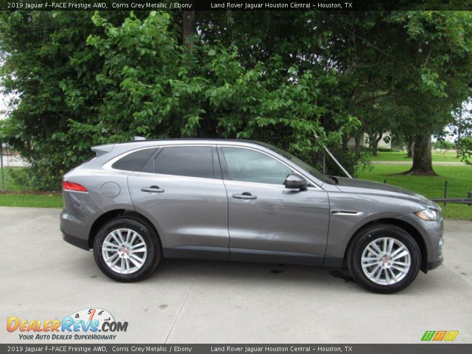 2019 Jaguar F-PACE Prestige AWD Corris Grey Metallic / Ebony Photo #6