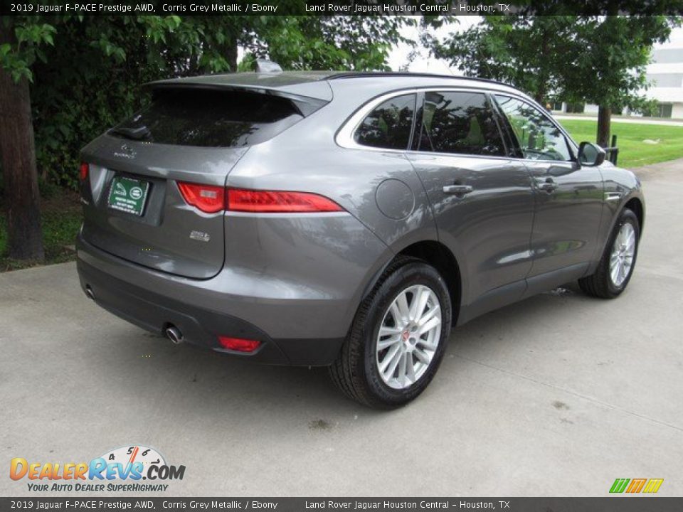 2019 Jaguar F-PACE Prestige AWD Corris Grey Metallic / Ebony Photo #7