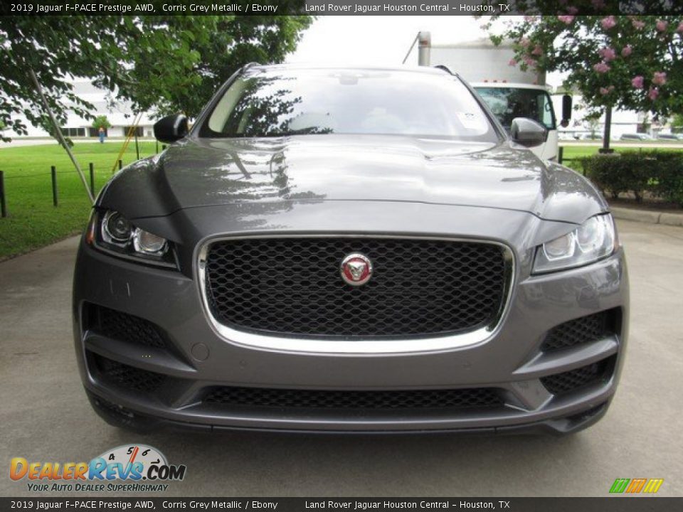 2019 Jaguar F-PACE Prestige AWD Corris Grey Metallic / Ebony Photo #9