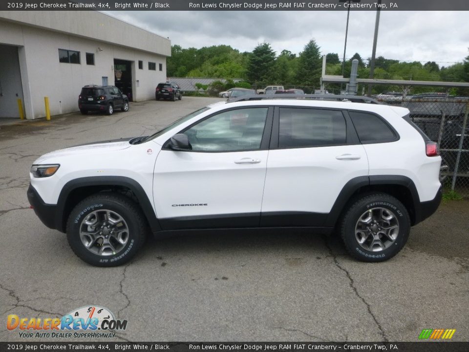 Bright White 2019 Jeep Cherokee Trailhawk 4x4 Photo #2