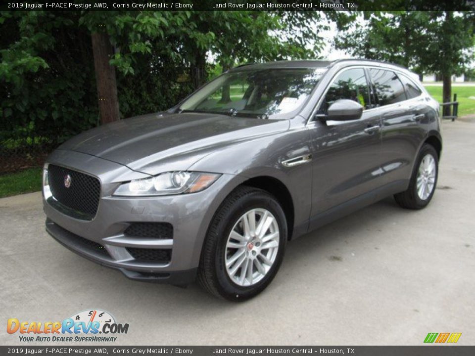 2019 Jaguar F-PACE Prestige AWD Corris Grey Metallic / Ebony Photo #10