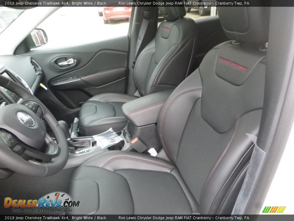 2019 Jeep Cherokee Trailhawk 4x4 Bright White / Black Photo #14
