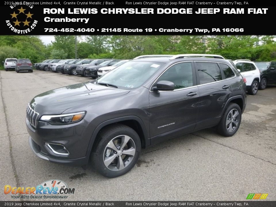 2019 Jeep Cherokee Limited 4x4 Granite Crystal Metallic / Black Photo #1
