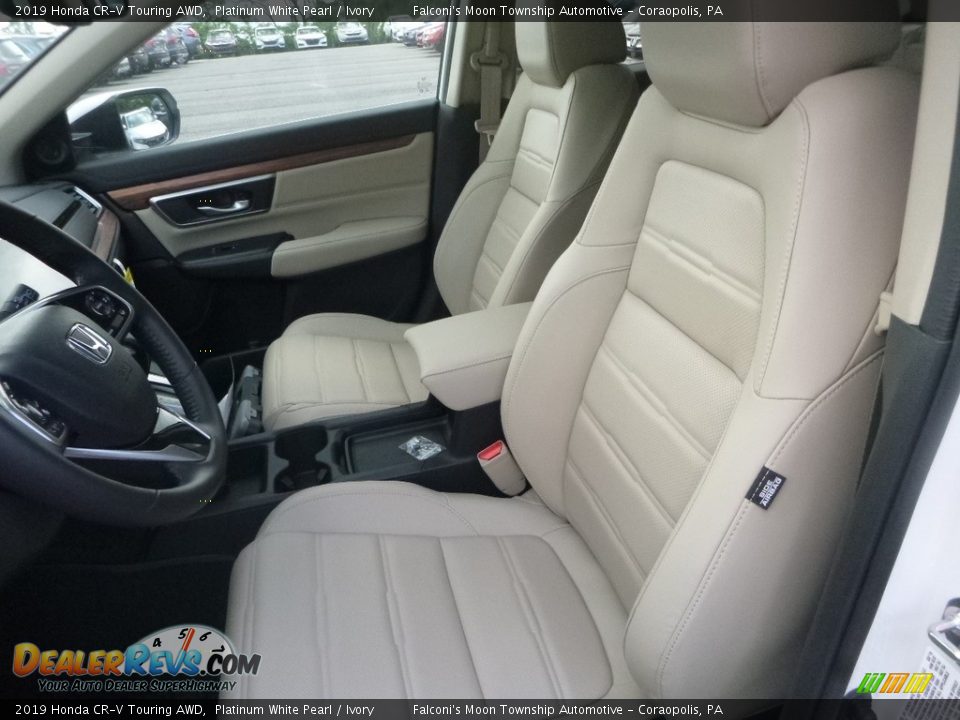 Ivory Interior - 2019 Honda CR-V Touring AWD Photo #8