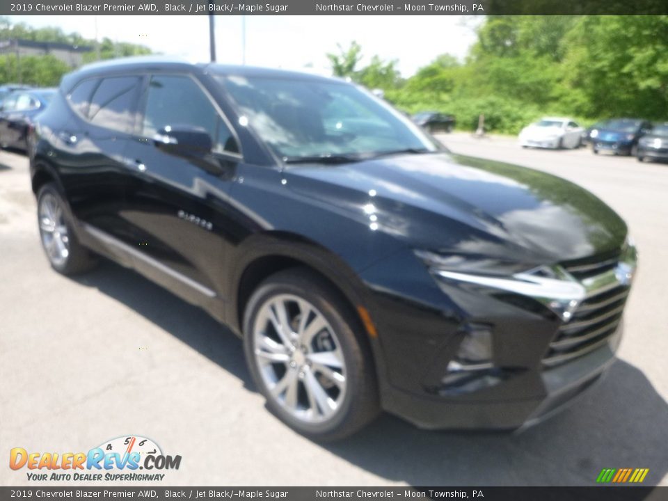 2019 Chevrolet Blazer Premier AWD Black / Jet Black/­Maple Sugar Photo #7